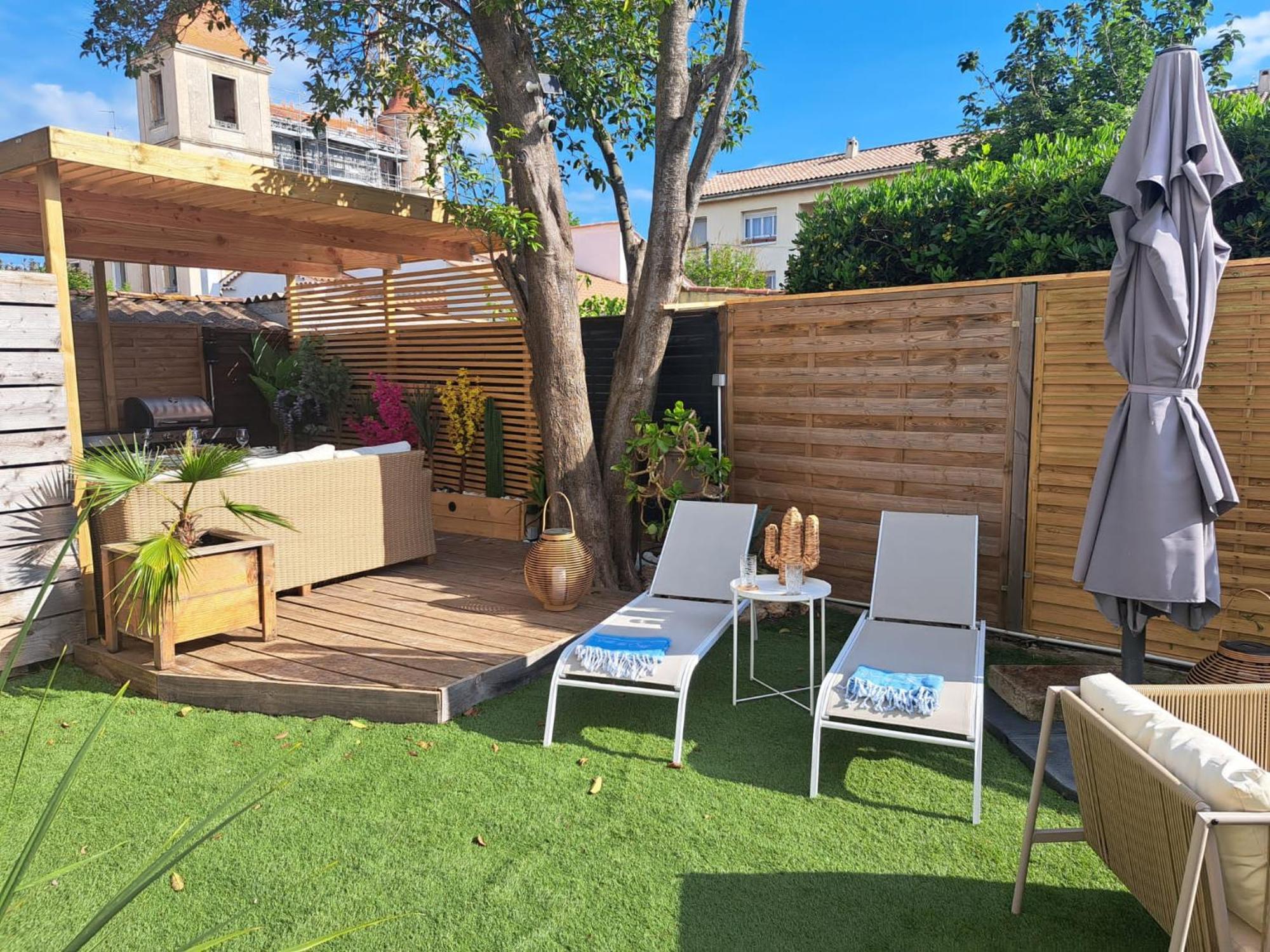 Magnifique Appartement 2 Chambres Avec 50 M2 De Jardin Privatif La Crau Exterior photo